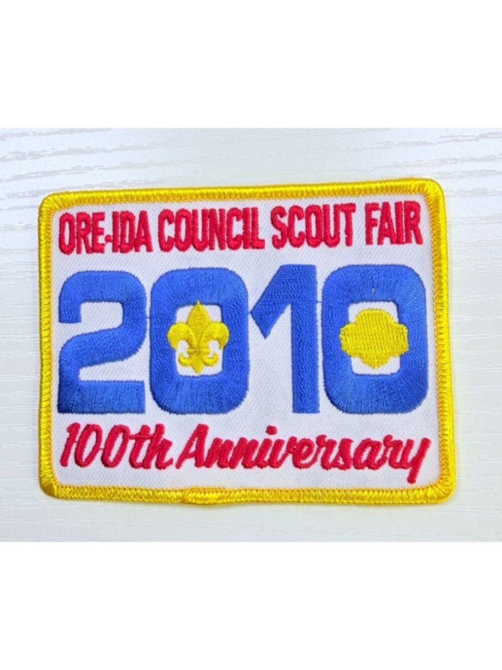 BSA Ore-Ida Council Scout Fair Patch 2010 Commemorative 100th Anniversary New - Picture 7 of 7